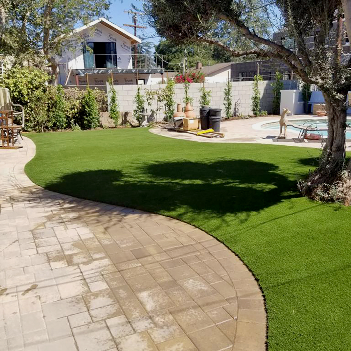 Artificial Turf Installation in Los Angeles outdoor project example